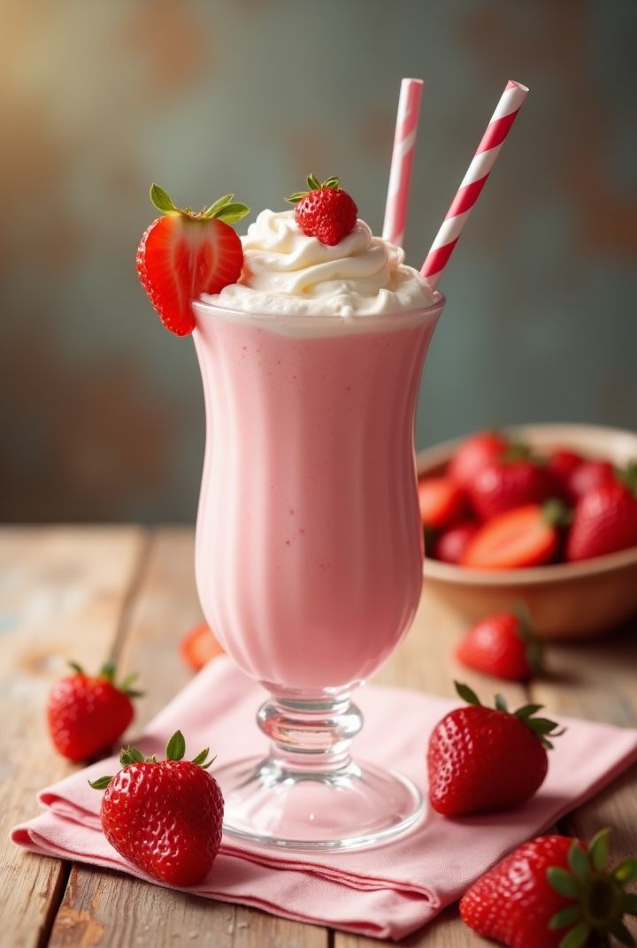 Strawberry shake (mrunamyes cafe)