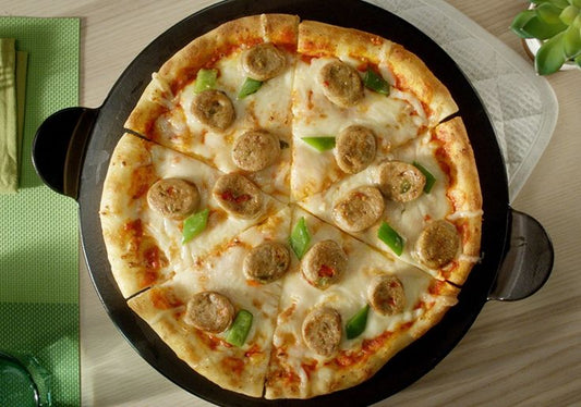 Chicken sausage (pizza mrunamyes cafe)