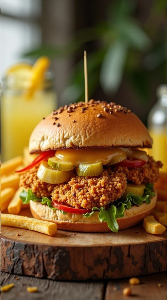 Chicken crispy (burger mrunamyes cafe)
