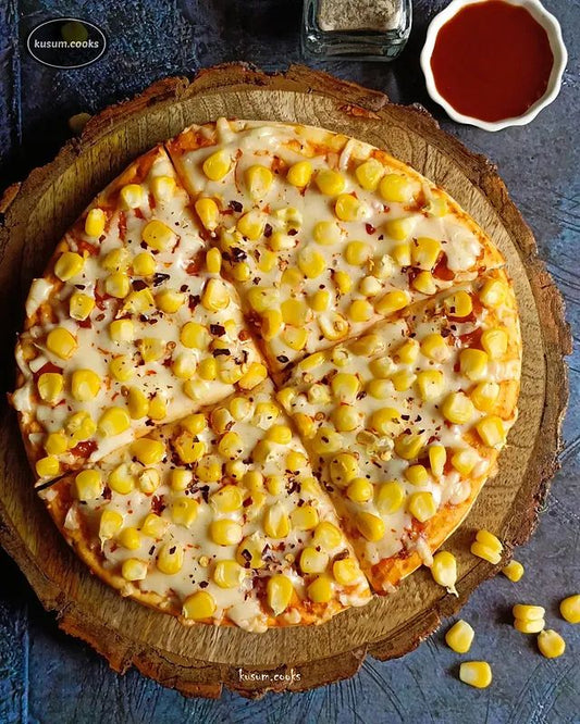 Corn pizza(mrunamyes cafe)